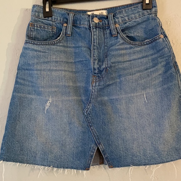 Madewell Rigid Denim A-Line Mini Skirt in Keene Wash - Picture 5 of 12